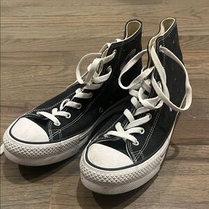 Converse Black and White High-Top Sneakers